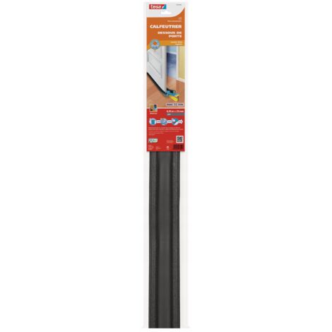 Guarnizione di tenuta per porte a doppio rullo 95cm x 25mm grigio tesa