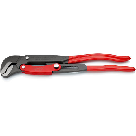 KNIPEX 83 61 015 Giratubi con ganasce ad "S" con regolazione rapida rivestiti in resina sintetica verniciata a polvere grigio 420 mm