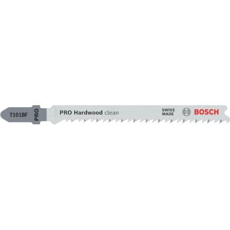Bosch Professional 3 x Lame per seghetto alternativo T 101 BF Clean for Hard Wood (per Legno duro, straight cut, accessorio Seghetto alternativo)