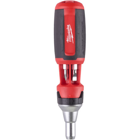 Milwaukee Cacciavite Universale a Cricchetto, Multipunta, 10 in 1, Colore: e, 0 W, 0 V, Multicolore, Taglia Unica