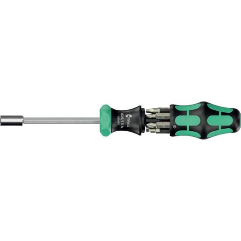 Set punte cacciaviti Wera Kraftform Kompakt 27 RA 2 Nero/Verde [05051518001] (1/5)