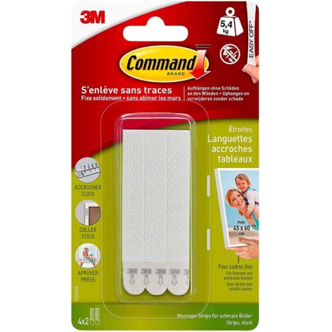 Command 17207 17207-Strisce di Montaggio Sottili (M), outofPrint, M-S
