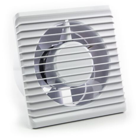 MKK Ventilatore da bagno Ø 100 mm, ventilatore da soggiorno, standard, silenzioso, basso consumo energetico, adatto per bagni e cucine Ventilatore 28dB/1m 26dB/3m - 93 m³/h