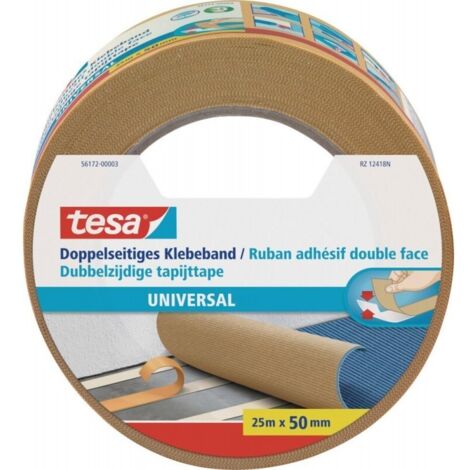 tesa UNIVERSAL 56172-00003-11 Nastro biadesivo Bianco (L x L) 25 m x 50 mm 1 pz.