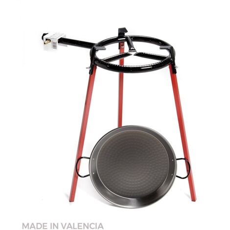 Vaello Set padella per paella acciaio lucido 38 cm