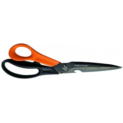 Fiskars 1000809 Forbici universali Destrimani 230 mm Arancione, Nero