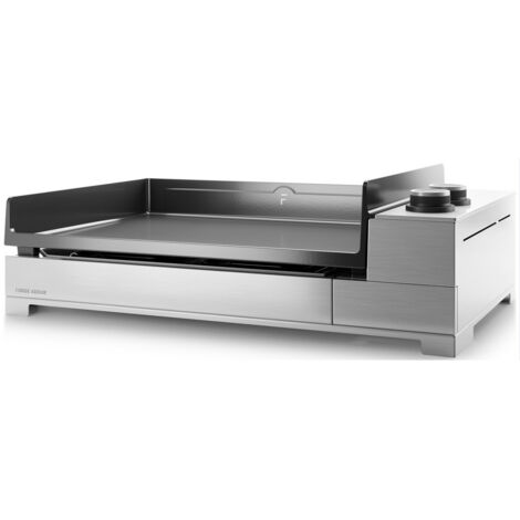 plancha elettrica 3200w piastra in ghisa smaltata 60x42cm - premium e 60 i - forge adour