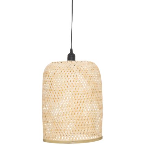 Lampada a sospensione in bambù ali d28cm - Atmosphera créateur d'intérieur (1/4)