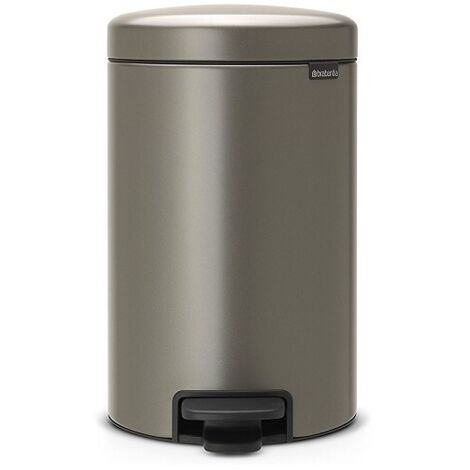 Pattumiera a pedale Brabantia NewIcon 12L Platino (1/5)