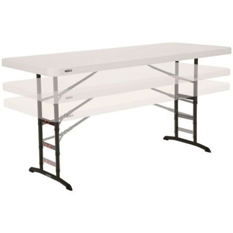 Tavolo Pieghevole Lifetime Bianco Acciaio Plastica 183 x 91 x 76 cm