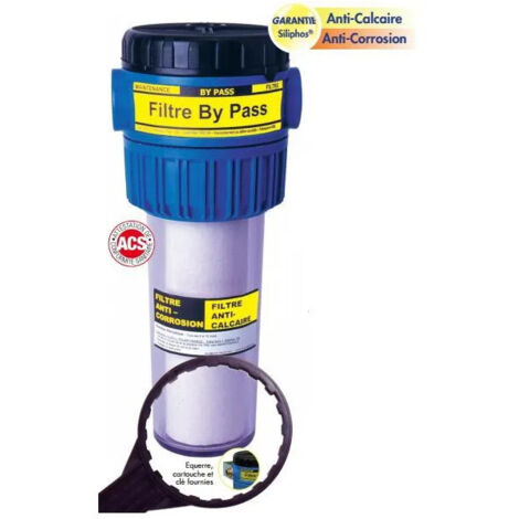 Filtro By Pass 2 in 1, anticorrosione e anticalcare