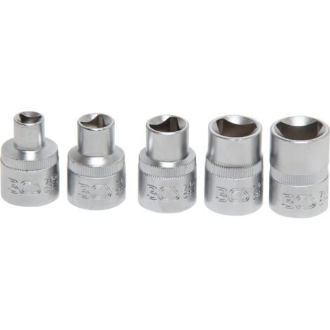 Set di bussole triangolari M5 - M12 (8 - 16,5 mm) 5 pz. (1/4)