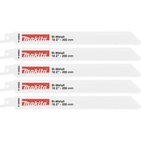 Lama per sega makita bimetallo 200 mm 18 denti confezione 5