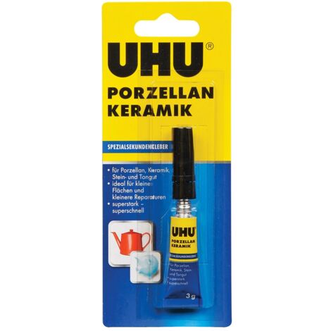 UHU 47695 Spezial colla istantanea, Porcellana, Ceramica, Tubetto da 3 G