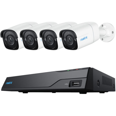 Reolink Sistema NVR 8 canali 4 telecamere bullet 5MP HDD 2TB videosorveglianza PoE (1/4)