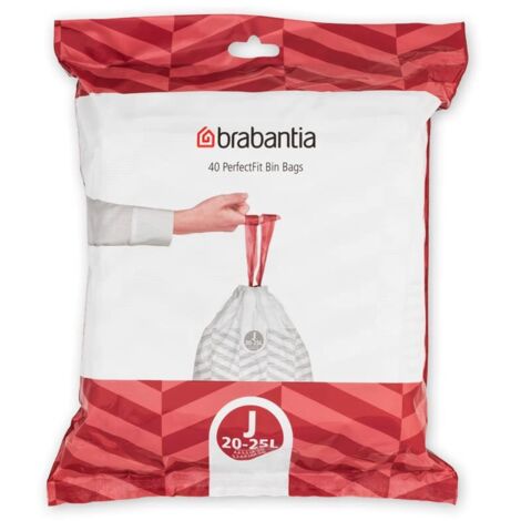 Brabantia PerfectFit Sacchi Immondizia Tipo J 20-25 Litri 40 Pezzi (1/4)