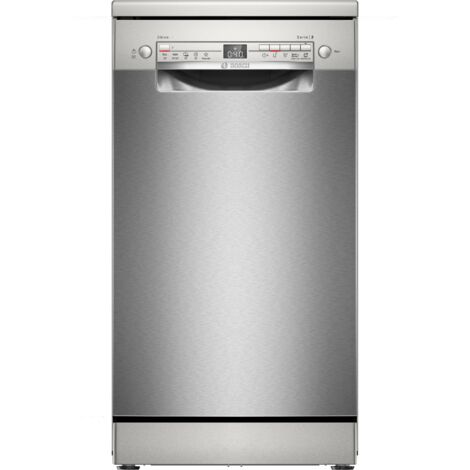 Lavastoviglie Bosch Serie 2 a libera installazione, 45 cm, Acciaio spazzolato con trattamento antimpronta, modello SPS2HKI42E (1/5)