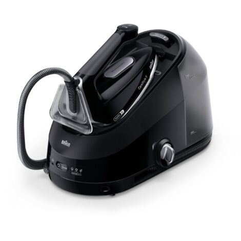 Braun CareStyle 5 IS5249BK, Sistema Stirante con Tecnologia FreeGlide 3D, 150 g/min di Vapore, Riscaldamento Veloce, Modalità iCare, Stiratura Verticale, Serbatoio 2L Rimovibile, 2400W, Nero