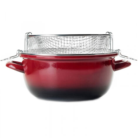 IBILI, Pentola per friggere, con cestello Rimovibile, ø 24 cm, Altezza 12,5 cm, 4,6 Litri