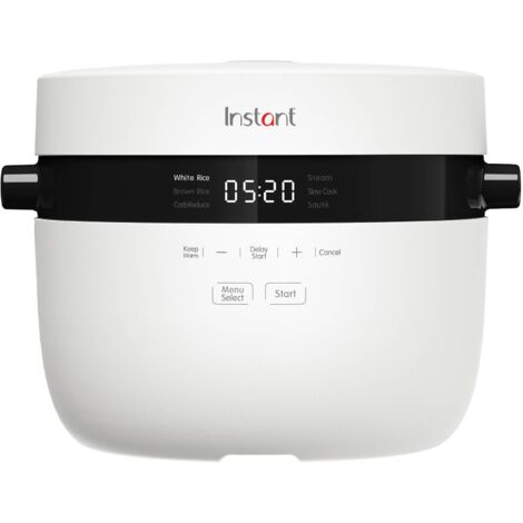 Cuociriso istantaneo e piroscafo – Cuocere riso automatico e versatile, piroscafo e padella Sauté – Pentola rimovibile e lavabile in lavastoviglie (12 tazze/2,8 l) – fino a 20 porzioni