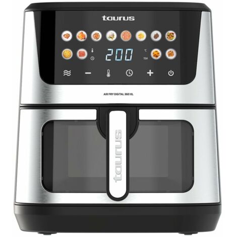 Friggitrice ad Aria Taurus AIR FRY 360XL Nero 2100 W 8 L (1/5)