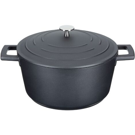 Aster Cocotte MasterClass alluminio nero 4 litri (1/4)