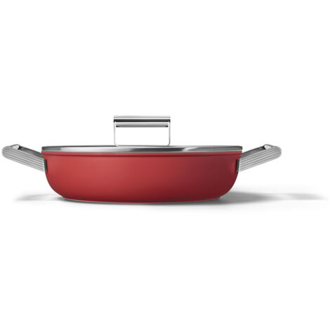 Smeg CKFD2811RDM Saltapasta 28 cm Rosso Opaco (1/5)