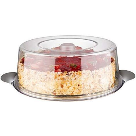 Vassoio di servizio aps acciaio inox trasparente 30 cm (1/4)