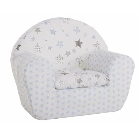 Poltrona per Bambini Stelle Bianco Grigio 44 x 34 x 53 cm (1/2)