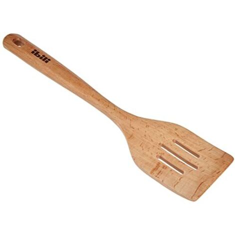 Spatola ibili legno naturale 30 cm forata cucina (1/4)
