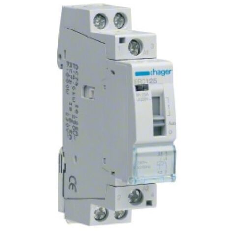 Hager ERC125 Contattore di comando manuale 25A 1F 230V