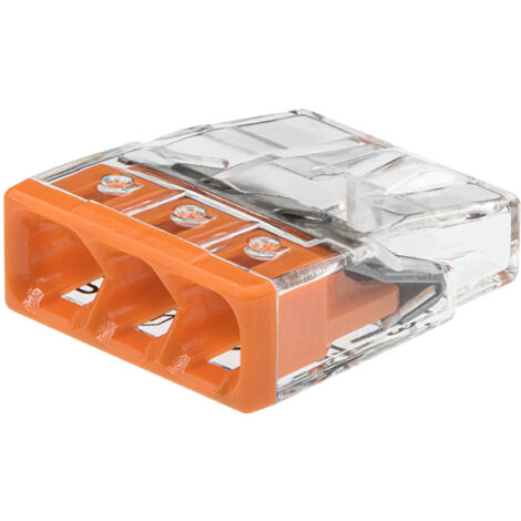 WAGO S2273 50 MINI MORSETTI A COLLEGAMENTO RAPIDO 3 INGRESSI PER FILO RIGIDO - 2273-203 WAG003049