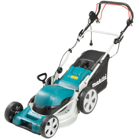 Makita Attrezzature da giardino - Tosaerba elettrico 1800 W, larghezza di taglio 46 cm, con corsa ELM4621