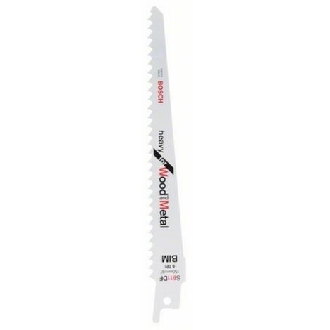 Bosch Professional 2 pezzi di lame per sega universale S611DF Heavy for Wood and Metal (lunghezza 150 mm, accessorio per sega universale)