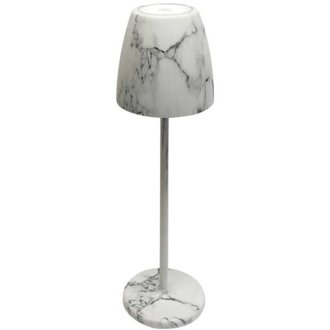 Megatron lampada da tavolo TAVOLA grigio marmorizzato LED 2 W (1/4)