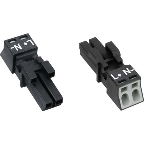 WAGO 890-242 Connettore di alimentazione WINSTA MINI Presa dritta Tot poli: 2 16 A Grigio 1 pz. (1/4)