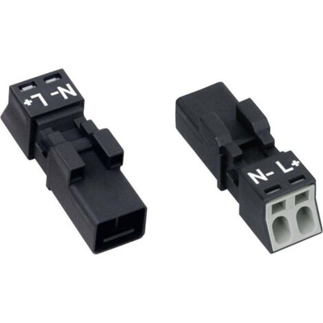 WAGO 890-252 Connettore di alimentazione WINSTA MINI Spina dritta Tot poli: 2 16 A Grigio 1 pz. (1/4)