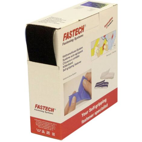 Nastro a strappo da incollare Parte morbida (L x L) 10000 mm x 50 mm Nero Fastech B50-SKL02999910 10 m (1/2)