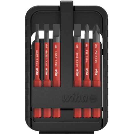 Wiha Inserto set slimBit electric A taglio, Phillips 6 pz. (43159)