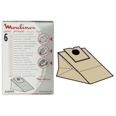 Moulinex Modello Sacchi Aspirapolvere - Confezione da 6 Neutri (1/5)
