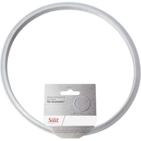Silit Sicomatic L Giunto in Silicone Grigio Argento 22 cm