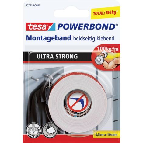 tesa®, POWERBOND® nastro per montaggio (L x P) 1500 mm x 19 mm 55791-01 contenuto: 1 pacco