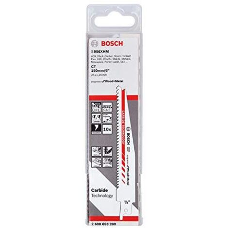 Lama sega a gattuccio bosch s 956 xhm carburo 150 mm