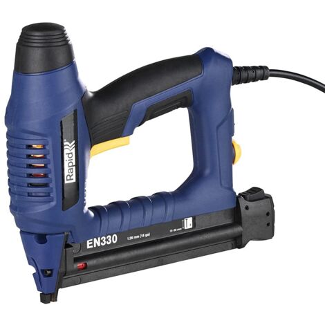Rapid EN330 Chiodatrice Elettrica per Chiodi n.8 con apertura Caricatore a Pulsante, Grilletto a Risposta Istantanea, Adatta a Rifiniture di Telai, Finestre e Porte o per Attività Decorative (5001386)