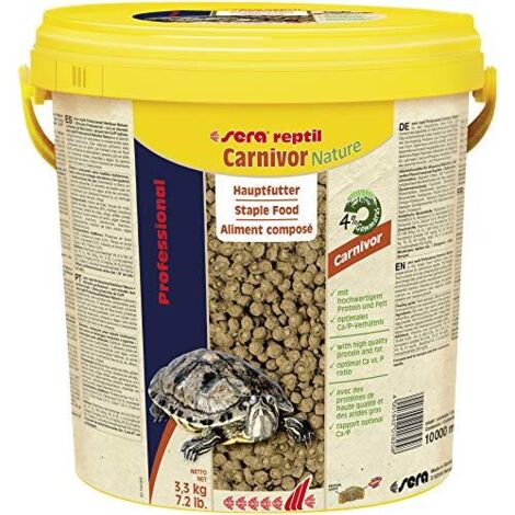 Sera reptil Professional Carnivor 10 l Mangime in Granuli, 3.2 kg (Confezione da 1), 10000 unità