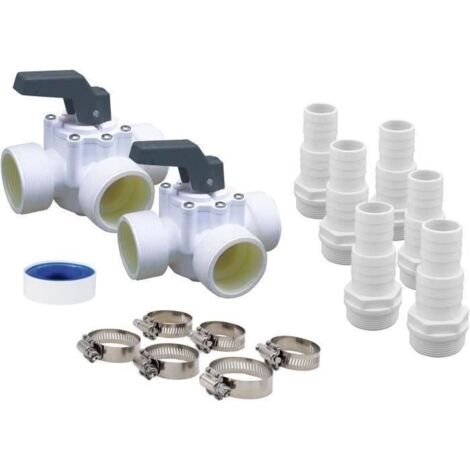 Ubbink HEATERMAX Kit Compatto Bypass Bianco PVC