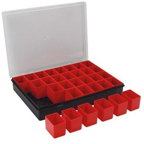 - Organizer - 330 x 247 x 54 mm - 32 contenitori rimovibili - 4,4 L (1/4)