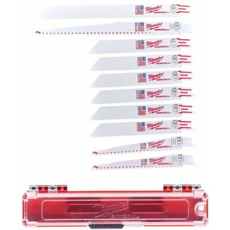 Estuche de plástico 10 hojas de sable - 10pcs Sawzall Set (1/2)