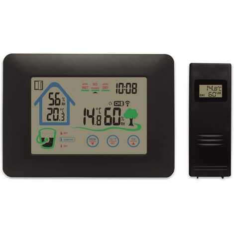 Denver WS-520 Stazione Meteorologica Nera con Schermo Touch (1/4)