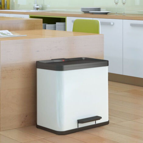 Hailo Pedalero Oko Duo Plus Taglia L 17+9 L Bianco 0630-230 (1/5)
